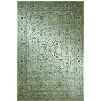 TaraCarpet Teppich Kurzflorteppich TaraCarpet Rainbow Oriental moderner Orientteppich, rechteckig, Höhe: 14 mm, Orientalisches Design in grün auch für das Jugendzimmer