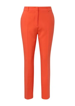 comma - Slim: Twill-Hose mit Slim Leg orange - Gr. - 46