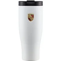Porsche Thermobecher Isolierbecher mit Wappen ca. 900 ml pulverbeschichtet Cup Deckel
