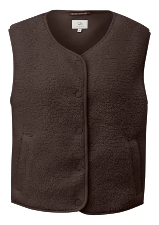 qs - Indoor-Weste braun - Gr. - L