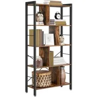 VASAGLE Bücherregal Standregal, Metallgestell, Arbeitszimmer