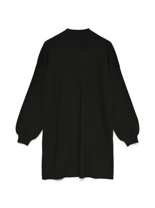 VERO MODA - VMNANCY LS FUNNELNECK DRESS NOOS Black - Gr. - XS