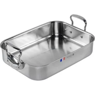 De Buyer Affinity Bratplatte Edelstahl 35X25 cm