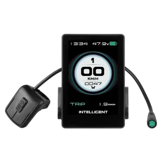 [EU Direct] P860ML Colorful Display Intrument for UART Protocol 5 PIN Female Round Waterproof Intelligent LCD Control Pa