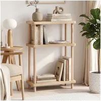 en.casa Standregal, »Nampernu« mit 3 Ebenen 62x40x18 cm Creme