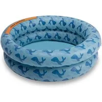 Swim Essentials Pool Swimming Baby Pool 60 cm Blue Whales 60 x 15 cm, Swimmingpool Planschbecken