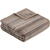 Wohndecke Jacquard Decke Malang, IBENA, mit filigranen Streifen, made in Europe
