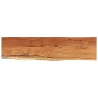 vidaXL Tischplatte Wandregal 80x20x3,8 cm Rechteckig Massivholz Baumkante (1 St)