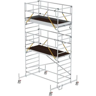 Munk Rollgerüst SG 1,35 x 3,0 m mit Fahrbalken und Doppel-Plattform - 175437