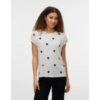 Vero Moda Kurzarmshirt VMAVA SS TOP MULTI AOP NOOS Materialmix, regular fit