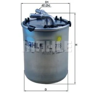 Mahle Kraftstofffilter Audi Seat Skoda VW KL778