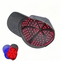 COOL-i ® Infrarotlampe Rotlicht-Haarwuchshaube–Infrarot- & Blaulichttherapie für die Kopfhaut, Kabellose,158 LEDs, wiederaufladbar, Timer, für Männer & Frauen