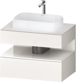 Duravit Qatego Konsolenwaschtischunterbau wandhängend Weiß Supermatt 800x550x600 mm - QA473002284001 QA4730022840010
