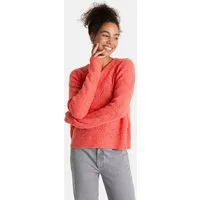 Lieblingsstück Strickpullover SölveL mit dezentem Lochmuster, V-Neck