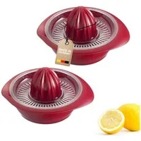 WESTMARK Zitruspresse Zitrus- und Orangenpresse »Limetta«, 350 ml, rot