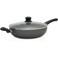 Krüger Bratpfanne Aluminium Großraumpfanne Gourmet, 28 cm, Aluminium (1-tlg), für Induktions-Kochfelder geeignet