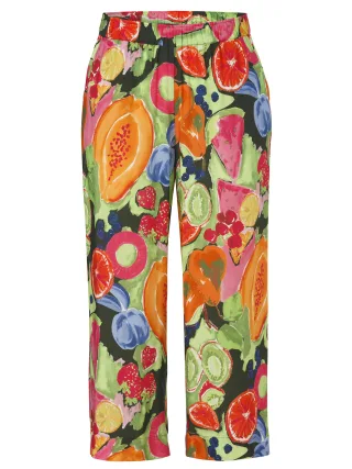 VIA APPIA DUE - Hose 7/8 gerades Bein Druck flamingo multicolor - Gr. - 50