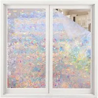 Agger Fensterfolie Selbsthaftend Blickdicht Sichtschutzfolie Fenster 3D Fensterfolie