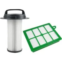 Trade-Shop Filter-Set 2in1 passend für Philips Marathon FC9209 FC9210 FC9212 FC9214 FC9216, Zubehör für Philips 432200517520, 432200524860 - Ersatzteile für Staubsauger, Set bestehend aus Zylinder-Filter und Allergie-Filter