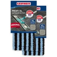 Leifheit 2er Set Wischbezug Profi XL outdoor active Wischbezug (Kunstfaser, 16.0x48.0 cm, 2-tlg., Waschbar bei 60°C, Wischbreite 42cm, für den Außenbereich)