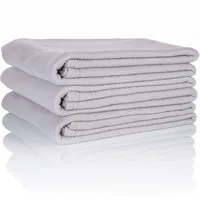 Wohndecke 3 St. G3PG Oeko-Tex Polar Fleecedecken Couch platingrau 130x160 cm, Glart