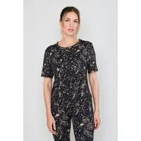 Joop Jeans Crop-Top mit Animal-Look, aus Viskosemischung, Regular Fit