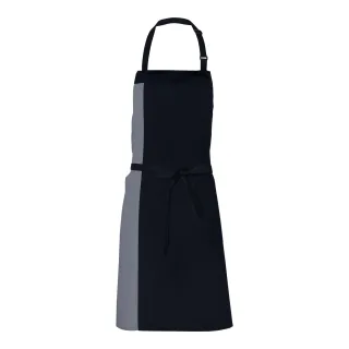 Link Kitchen Wear - Herren/Damen Unisex Schürze "Duo" (Schwarz/Dunkelgrau)