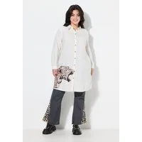 Angel of Style Hemdbluse Hemdbluse oversized Leopard seitlich am Saum