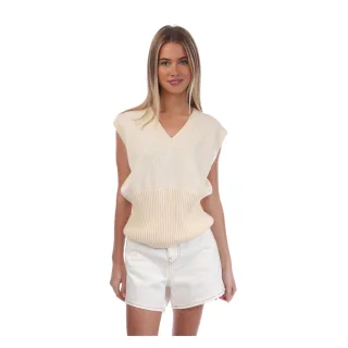 Off White - "Swimming Man" Top für Damen (Beige)