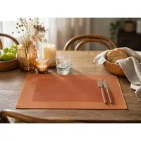 Erwin Müller Platzset Platzdeckchen Tischset orange PVC 32,5x45cm Platzmatte Tischmatte