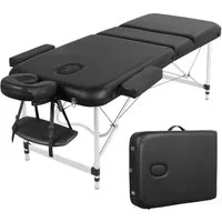 Yaheetech Massageliege, klappbar höhenverstellbar Aluminiumfüße
