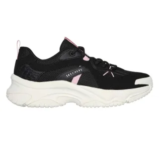 Skechers - Sneaker für Damen, Wildleder-Besatz (Schwarz/Pink)