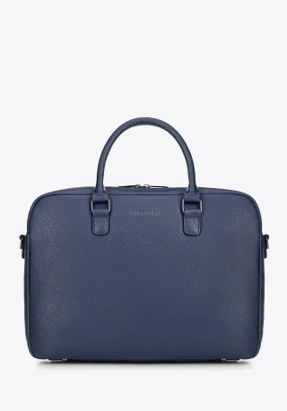 Wittchen Herren-Laptoptasche, 16 Zoll, Kunstleder, Marineblau, Öko-Leder