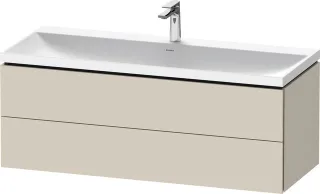 Duravit L-Cube c-shaped Set wandhängend Taupe Supermatt 1200x480x480 mm - LC6953O83830000 LC6953O83830000