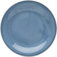 van Well Dessertteller Teller Set, Jive, Teller 21 cm, 6 Stück, (6 St), dezentes Spiraldekor, spülmaschinen-und mikrowellengeeignet
