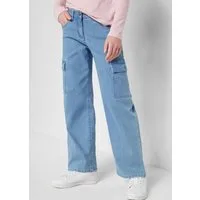 bonprix Cargojeans Loose Fit, Mid Waist, mit aufgesetzten Taschen