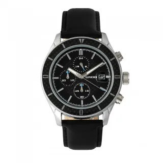 Breed Maverick Chronograph Lederarmbanduhr mit Datum