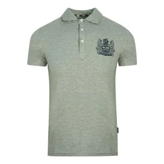 Aquascutum Unisex Erwachsene Aldis Brust-Logo Poloshirt (Grau)