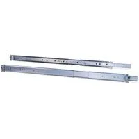 1U Teleskopschienen 650 mm, Einbauschienen grau