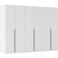 rauch Drehtürenschrank Kleiderschrank Schrank Garderobe Wäscheschrank BESTSELLER MONTCLAR (3 Ausstattungen BASIC/CLASSIC/PREMIUM (SOFT-CLOSE), Breiten 201-400 cm) Front in Glas/Hochglanz/Dekor/Grauspiegel in 5 Breiten MADE IN GERMANY