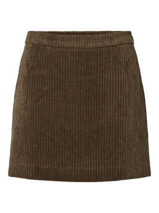 PIECES - PCAUDRE CORD HW SKIRT BC - Gr. - XS