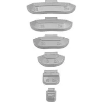 HASKYY Reifenmontagemaschine Schlaggewichte 225 tlg. Set SILBER Auswuchtgewichte 5-30g für Stahlfel