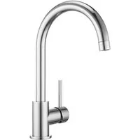 Balderia Spültischarmatur WELLBAD Spültischarmatur CASCADE Spültischarmatur, 360° Auslauf, 4MS-Messing, Chrom