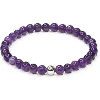 MayTree Armband Amethyst, mit Geschenkverpackung (Stück, 1-tlg), mit einer Perle aus 925Silber 24K vergoldet