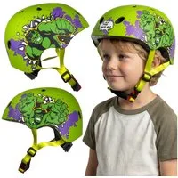 MARVEL Kinderfahrradhelm Marvel Avengers Hulk Fahrradhelm Jungen, verstellbar 52–56 cm