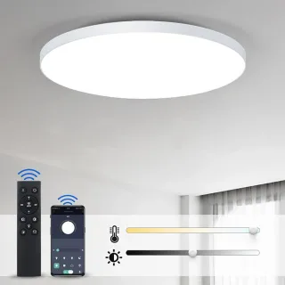 [EU Direct] Elfeland 80W 47cm LED Smart Ceiling Lamp Remote Control Dustproof Dimmable Ceiling Lamp For Living Room & Be