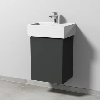 Sanipa 3way Waschtischunterbau zu Duravit Vero Air Waschtisch mit 1 Tür, Graphit-Matt SP4291B