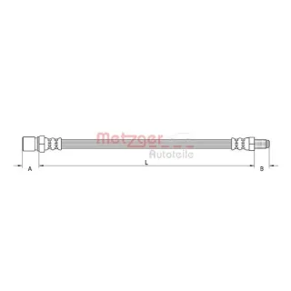 Metzger Bremsschlauch vorne Alfa 159 Brera Spider