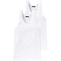 Schiesser Unterhemd 2er Pack Cotton Essentials Authentic (Spar-Set, 2-St) Unterhemd / Tanktop - Baumwolle - Flexibel und formstabil