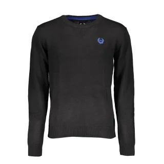 Gianmarco Venturi Schwarzer Baumwollpullover für Herren